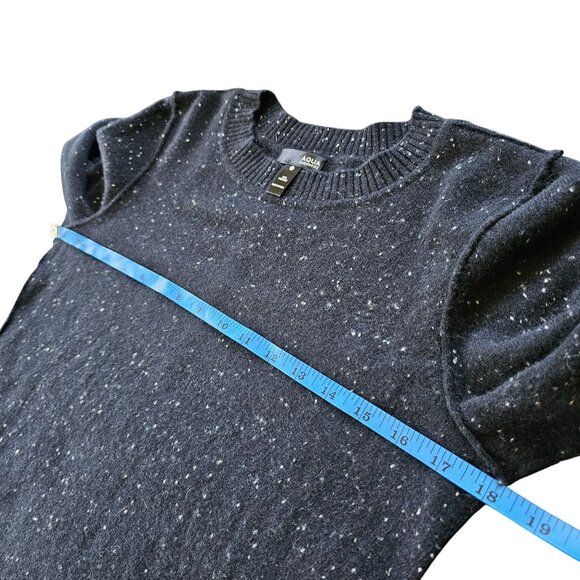 Aqua Cashmere Women's Sweater Black and white dots size M - Picture 8 of 8